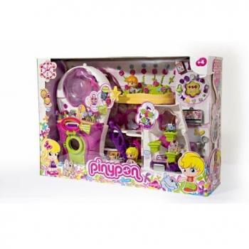 Pinypon Casa de las Flores, set con dos figuras y mascota, multicolor, 4+