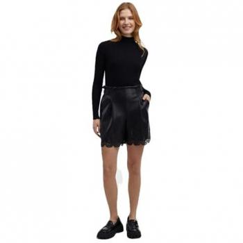 Orsay Shorts Nero in Cintura di Pseudo‑Cuoio