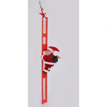 Santa Claus Plush Toy with Electric Climbing Feature