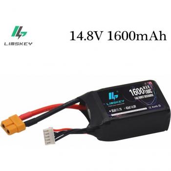 14.8V 4S RC Lipo Battery Charger 1600mAh Softcase 100C with XT60 Plug for FPV Drones