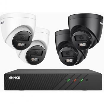 Kit Esterno di Sicurezza Annke 4×5MP Telecamere RGB Visione Notturna Rilevamento Movimento