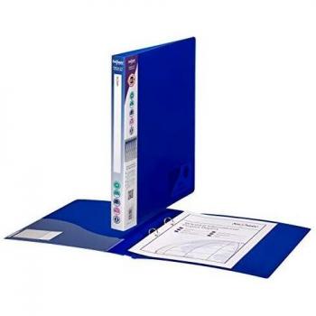 2 O-Ring Ring Binder for A4 Papers in Electra Blue by Snopake (Pack of 10)