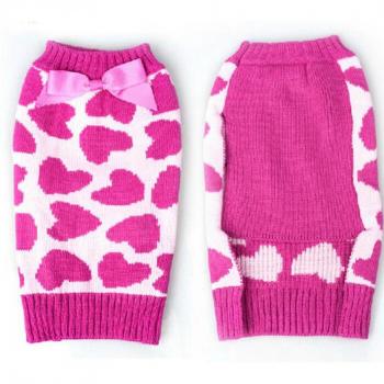 Wärmerichiger Haustiersweat für kleine Hunde – Seitlicher Befestigungsmechanismus, Rosa, XS-L