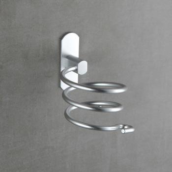 Soporte de Secador de Pelo Montado en la Pared de Aluminio Dorado