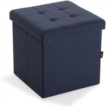 Taburete Plegable con Almacenaje Azul