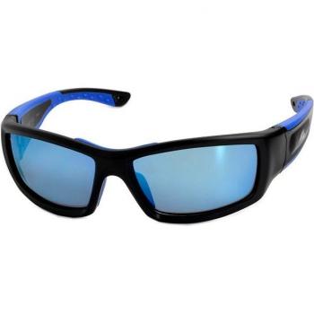 Sportliche F2 Damen‑Sonnenbrille – Schmaler Rahmen, Schwimmfunktion, Vollrand (blau/ schwarz)