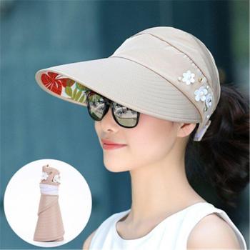 Solid Color Women's Sun Hat with Brim