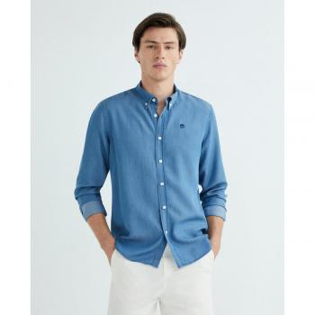 North Sails Regular Fit Blue Shirt for Men