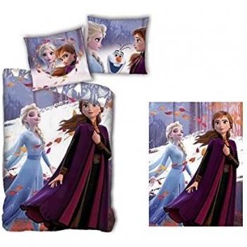 Set lenzuola Frozen 140x200 tonalità violetto