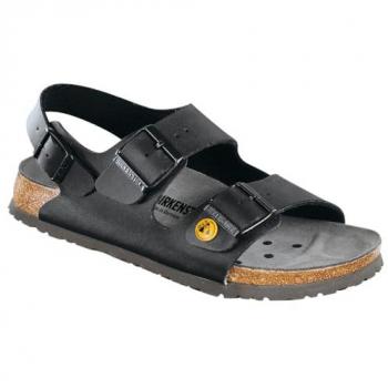 Birkenstock Milano ESD-Sandale, Größe 37, Schwarz, Schmal