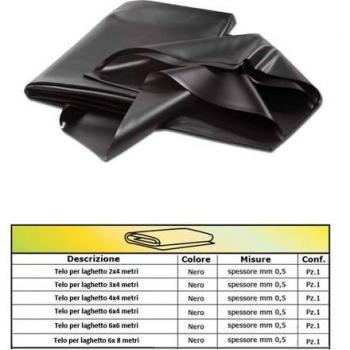 Copertura Lago Nero PVC 3,00 m × 4,00 m