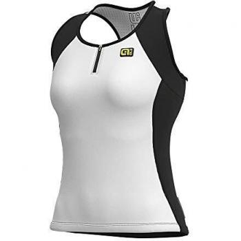 Ale' Top Ciclismo Color Block Bianco Donna M