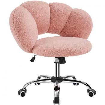 Bürosessel Yaheetech mit Höhenverstellung, weiß, ergonomisch