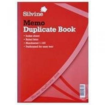 Silvine Duplicate Memo Book A4 Pack of 6 614-T SV42670