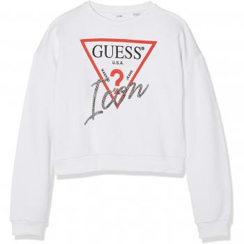 Guess Suéter de Niñas LS Active Top_Icon, Color Blanco