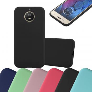 Cadorabo Caramelo Negro Funda TPU para Motorola MOTO G5S