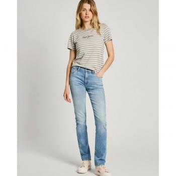 Vaquero Recto Azul Slim Mujer 24/32