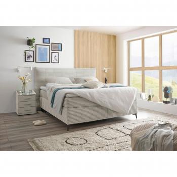 ED EXCITING DESIGN „Seattle“ Boxspringbett – harte Seite, Kokosmatte, Filzbettbezug