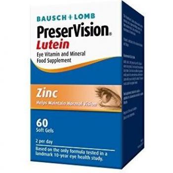 Lutein, Zinc, Copper Dietary Supplement for Eye Health by PreserVision
