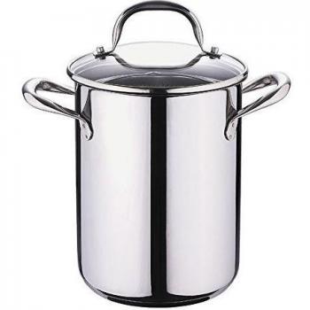 Cacerola de Acero Inoxidable con Tapa de Cristal