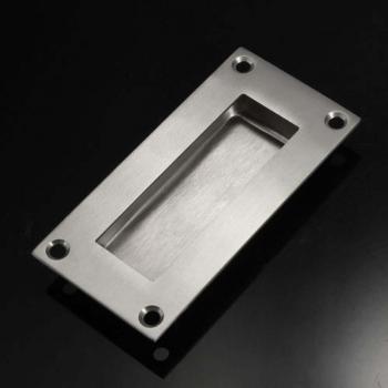 Oval Stainless Steel Recessed Handle