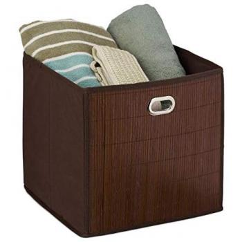 Contenitore Quadrato Pieghevole Bambù 31cm