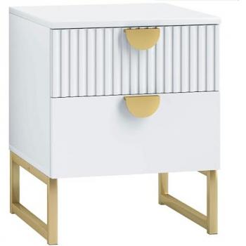 Contemporary Bedside Table with Dual Drawers