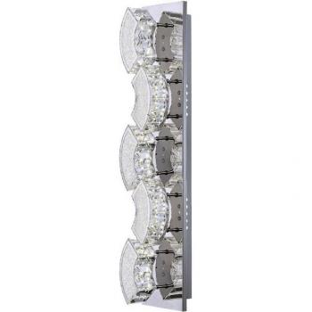 LED Kristall Wandlampe mit geschwungenem Design