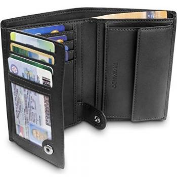 TRAVANDO Card Holder Mens Wallet Slim with Coin Pocket Dublin