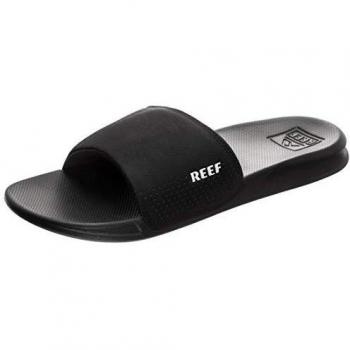 Reef One Slide Badesandalen Schwarz/Weiß Größe 46