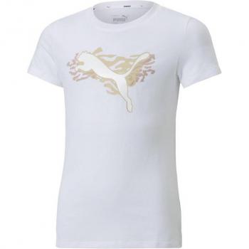 T-shirt PUMA Alpha Garçon 10 ans Blanc