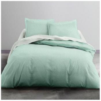 Parure de chambre inspirée du style nippon et scandinave – vert, 220 × 240 cm