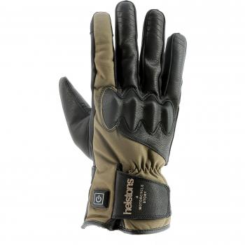 Helstons Curtis guanti riscaldati per moto 4XL Nero Verde Marrone Beige