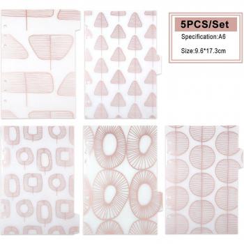 5Pcs A5/A6 Notebook Index Covers for Daily Memo