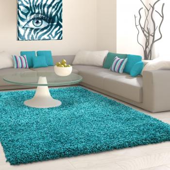 Teppich Life Shaggy 1500 – Ayyildiz, Langflor, 30 mm, blau/türkis
