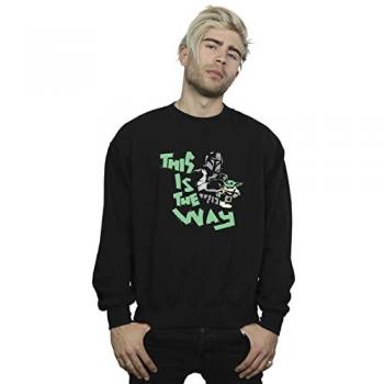 Dual‑Side “This Is The Way” Sweatshirt, Black, Mandalorian Theme