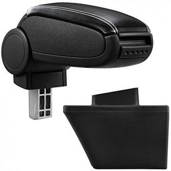Reposabrazos Central Tapizado en Polipiel Negro para Opel Meriva A (2003-2010)