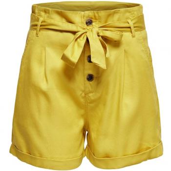 Only Onlsiri HW Belt Shorts Pnt Pantalones Cortos, Amarillo Ceylon Yellow, 36