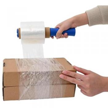 Film estensibile con manico, trasparente 23 µm, 50 cm × 150 m – 10 pezzi (Vidaxl)