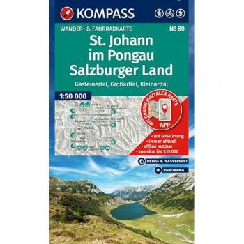 KOMPASS Wanderkarte 80 St. Johann im Pongau, Salzburger Land 1:50.000