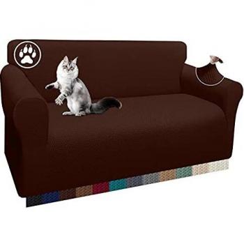 Luxurlife 1 Stück Dicke Sofabezug für 2 Sitzer Stretch rutschfeste Sofahusse