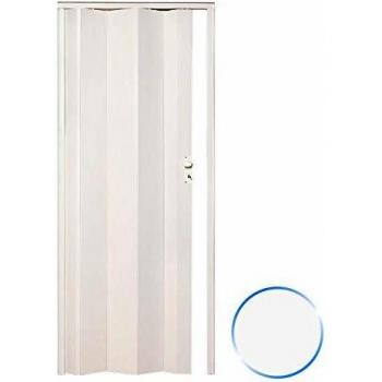 Puerta Plegable de Interior PVC 83x214 cm color blanco pastel modelo Maya