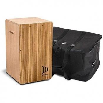 SCHLAGWERK CP 4011 CAJON LA PERU ZEBRANO TROMMELKISTE PERCUSSION GIGBAG