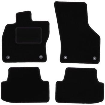 Tappetini Neri in Velluto per Seat Leon II/III – Hatchback, Station Wagon 2012‑2020