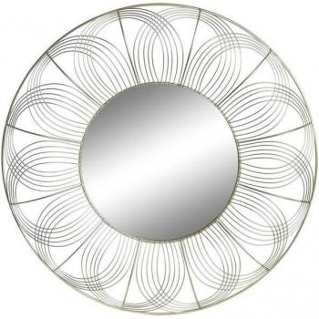 Gold Framed Wall Mirror DKD Home Decor (60 x 4 x 60 cm)