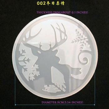 Molde Artesanal de Silicona Alce y Búho