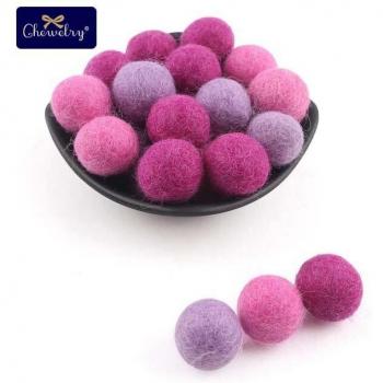 25pc Colorful Wool Balls for DIY Baby Toys
