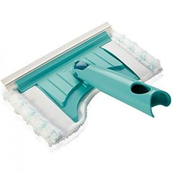Leifheit Dual-Purpose Bath Cleaner and Squeegee with Micro Duo Fibres