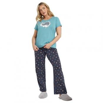 Blue Purrfect Wide‑Leg Loungewear for Women – M&Co
