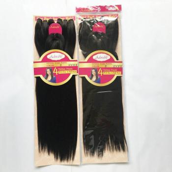 Synthetic Hair Extension Weave Bundles with Closure